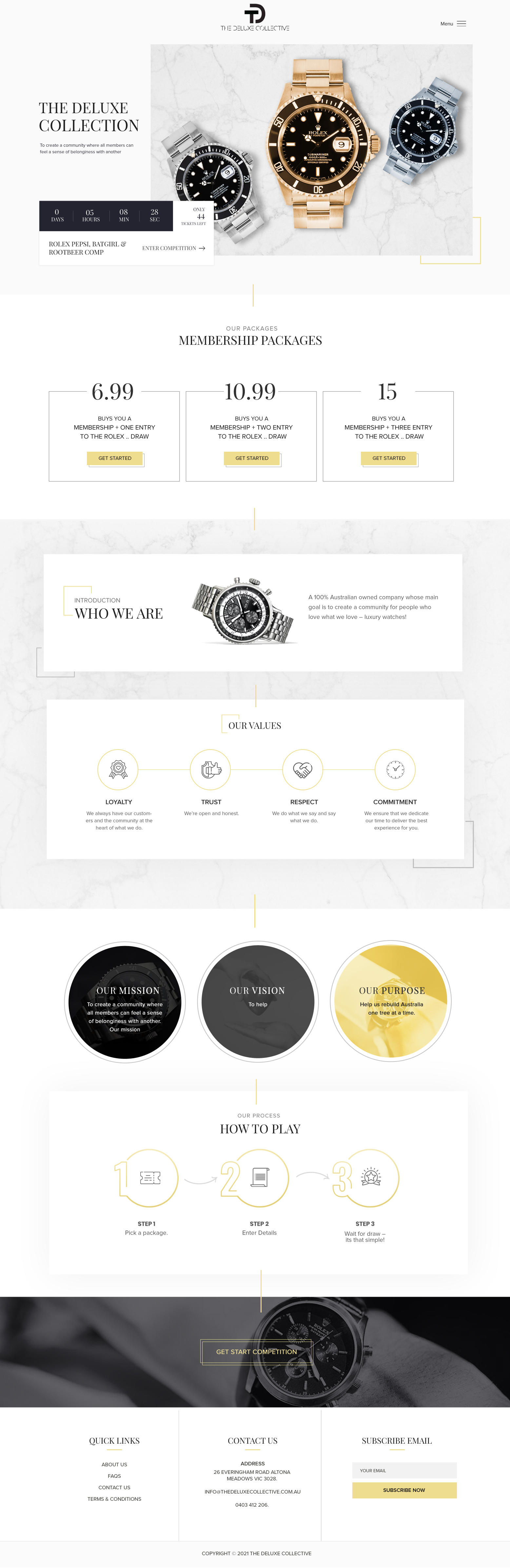 Diseño Web por Blue Sparrow para The Deluxe Collective | Diseño #27061125