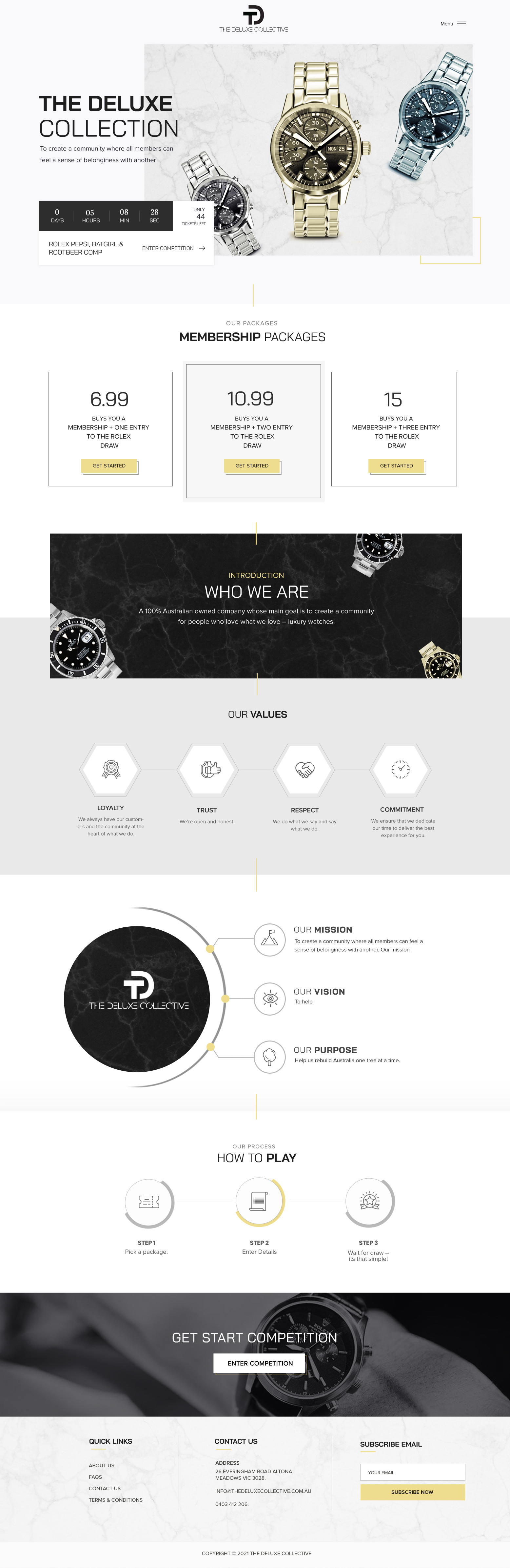 Diseño Web por Blue Sparrow para The Deluxe Collective | Diseño #27061126