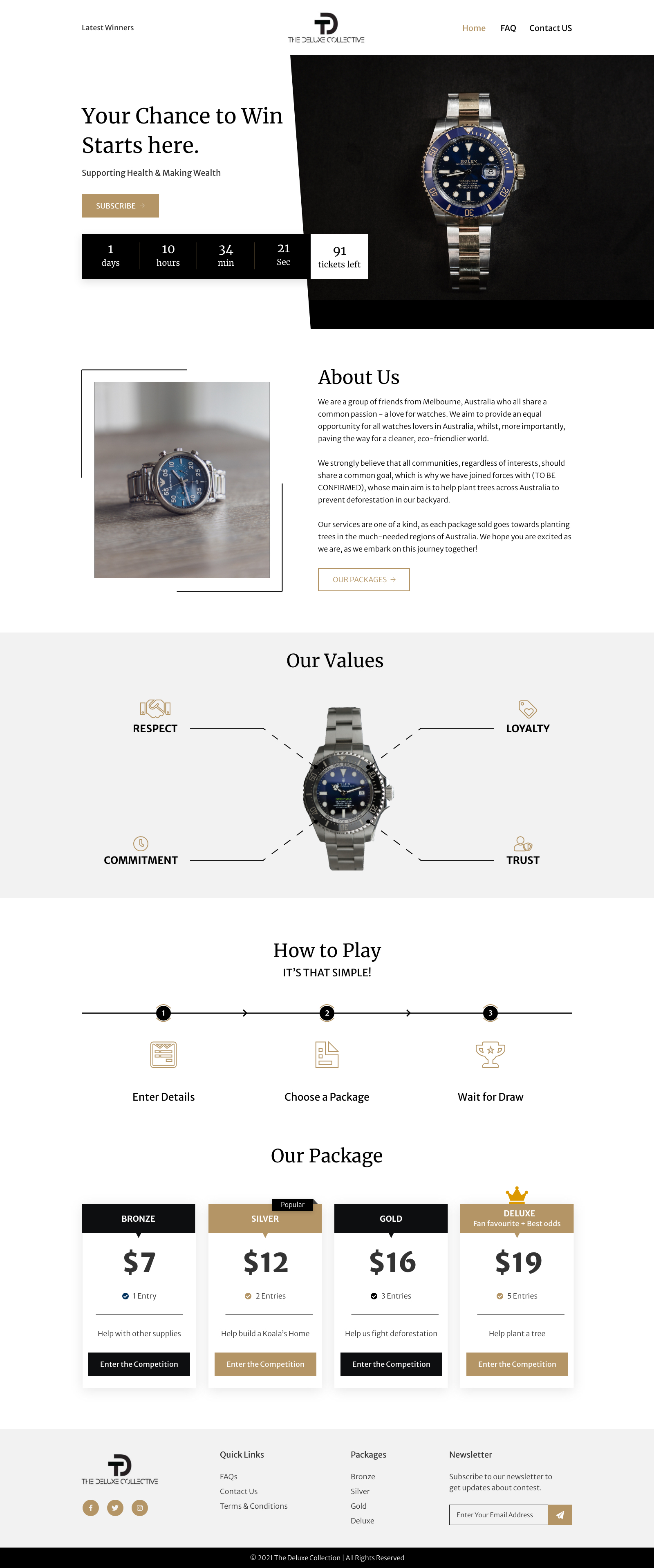 Diseño Web por Creative Air para The Deluxe Collective | Diseño #27075372