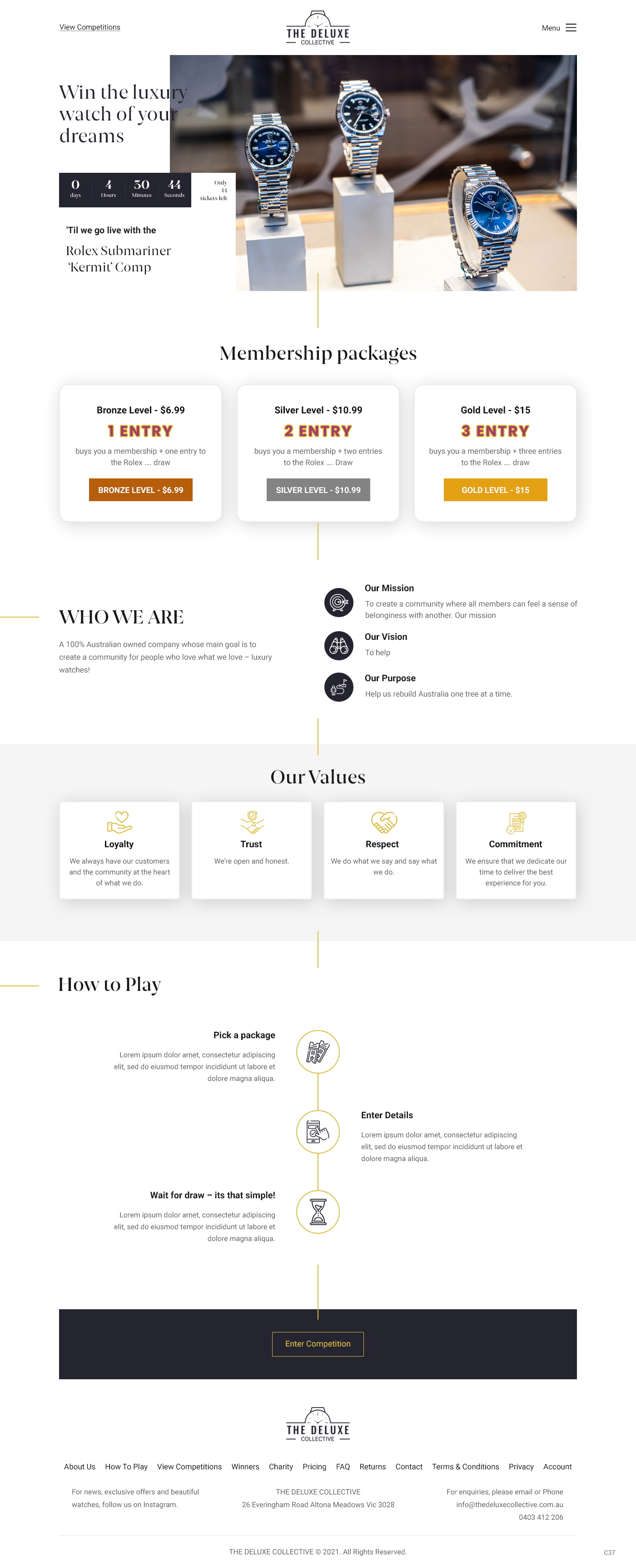 Diseño Web por pb para The Deluxe Collective | Diseño #27066789