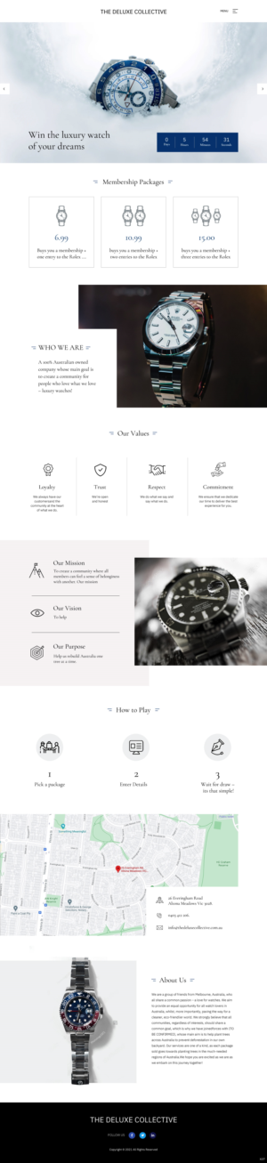 Web Design by pb for The Deluxe Collective | Design #27066790