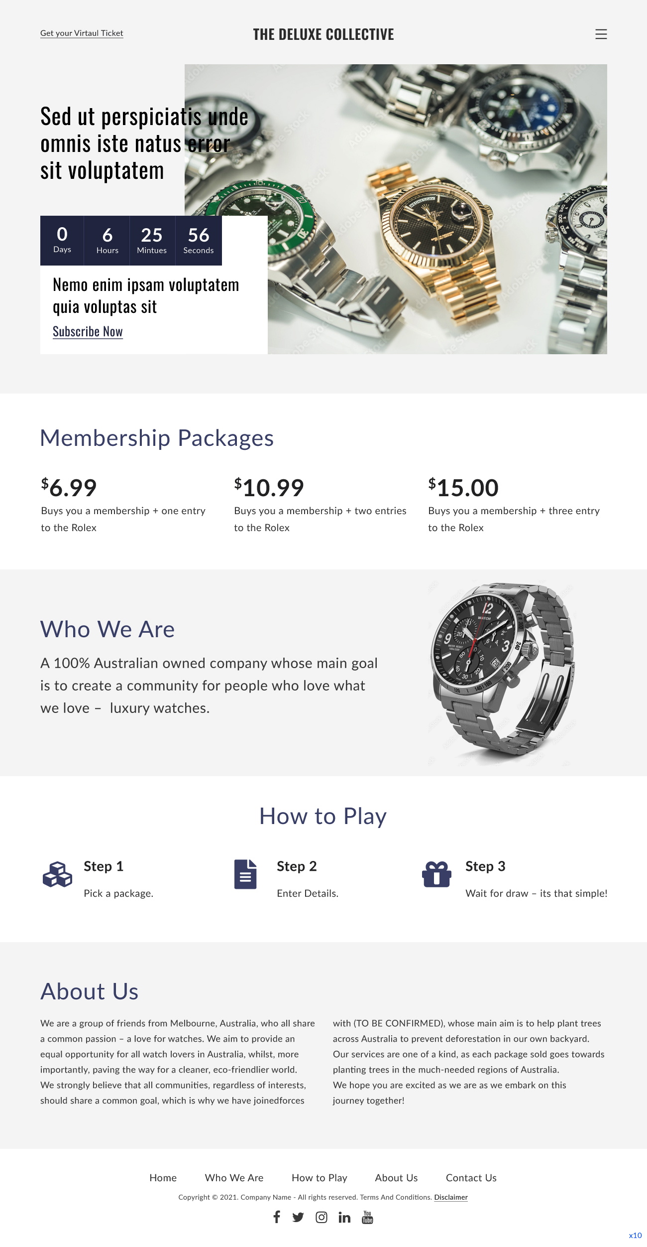 Diseño Web por pb para The Deluxe Collective | Diseño #27066791