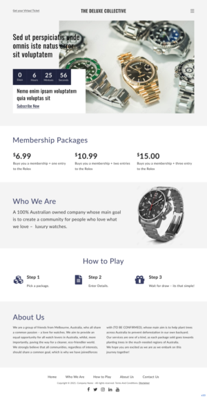 Diseño Web por pb para The Deluxe Collective | Diseño: #27066791