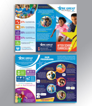 Informational Trifold Flyer to Highlight Our After-School Program Curriculum | Design de Flyer par DA.