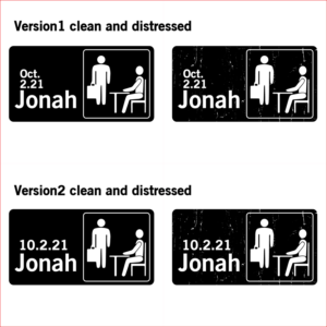 We want the logo to include the date of the celebration "October 2, 2021"  or it could be "10.2.21" and then his name "Jonah" | Diseño de Camiseta por erwin87