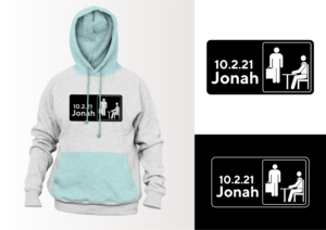 We want the logo to include the date of the celebration "October 2, 2021"  or it could be "10.2.21" and then his name "Jonah" | Diseño de Camiseta por ammar_ed