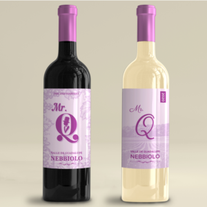 Etiqueta para botella de vino blanco y vino tinto | Label Design by White Diary