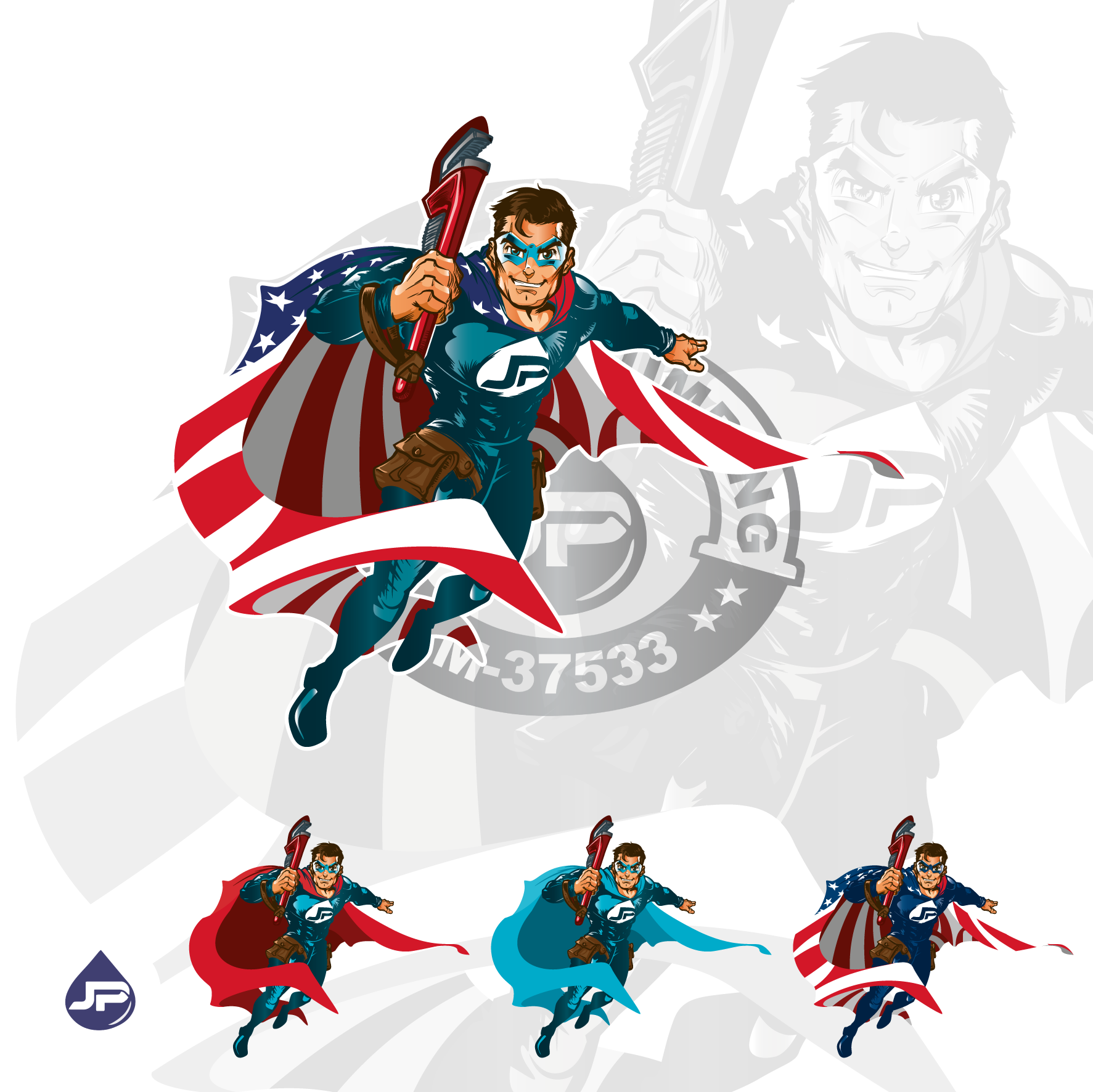 Design Graphique par Gabriel T. Marques pour Justice Plumbing  | Design #27072988