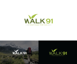 WALK91    Great Ocean Walk Tours | Logo Design by Iris 3