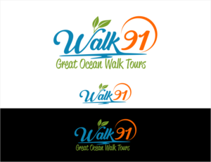 WALK91    Great Ocean Walk Tours | Logo Design by BNdesigner