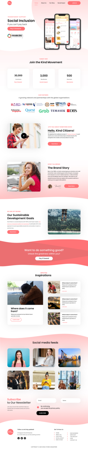 Web Design by Alvine for Gmeal Singapore Pte Ltd | Design: #27136844
