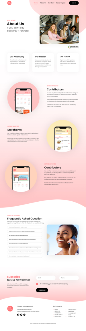 Web Design by Alvine for Gmeal Singapore Pte Ltd | Design: #27139276