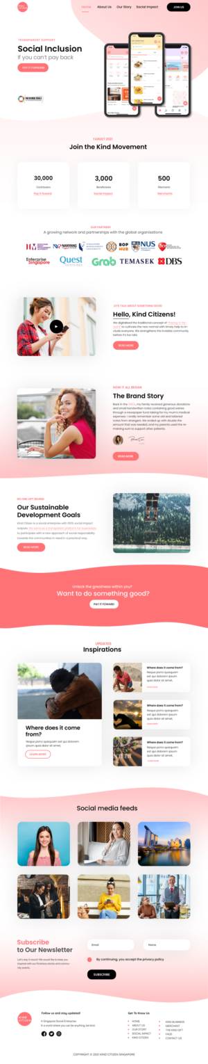 Web Design by Alvine for Gmeal Singapore Pte Ltd | Design: #27139277