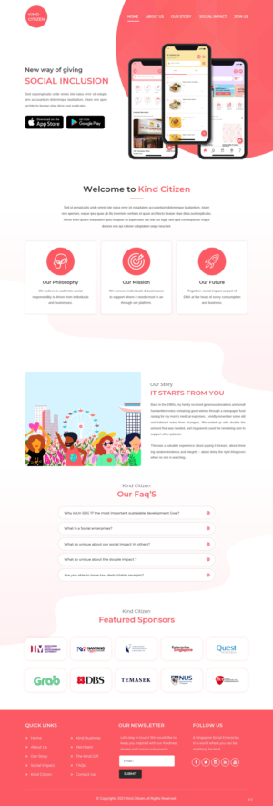 Web Design by pb for Gmeal Singapore Pte Ltd | Design: #27071860