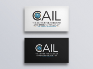 The Center for American and International Law; [something that reflects the 75th anniversary; the tagline - Law Justice Worldwide | Logo Design by Djamdesign