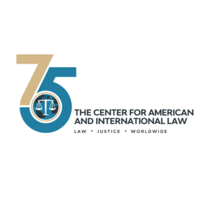The Center for American and International Law; [something that reflects the 75th anniversary; the tagline - Law Justice Worldwide | Logo-Design von collinlevine