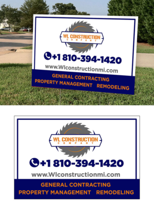 Lawn sign for construction company | Schilder-Design von NILDesigns