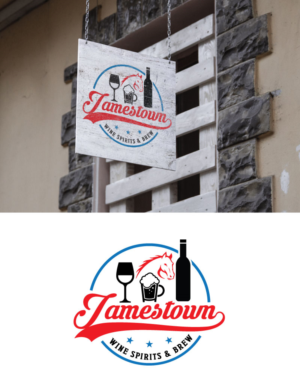 Jamestown Wine Spirits & Brew | Logo Design by MagicMan 3