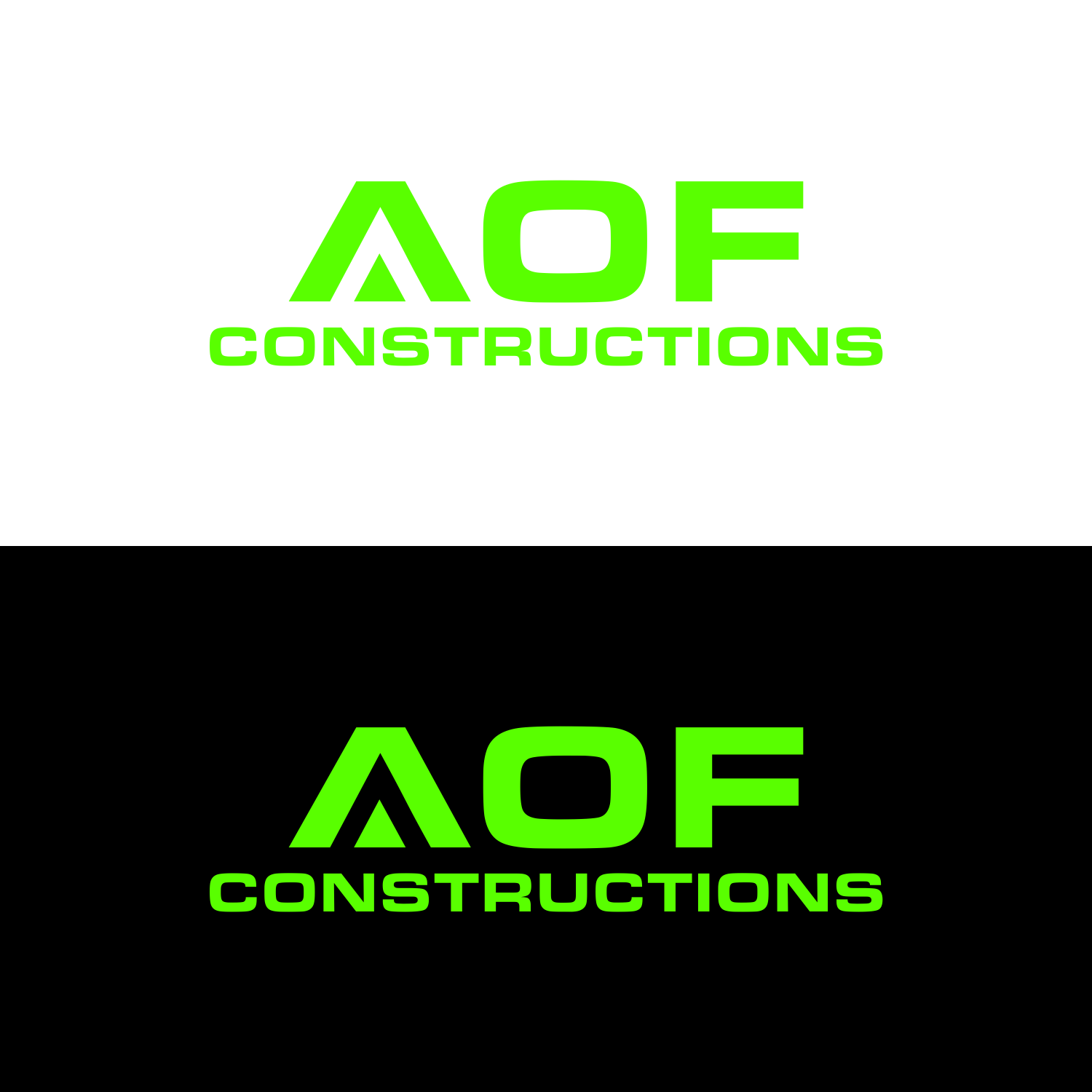 Logo Design by catrline for AOF CONSTRUCTIONS PTY LTD | Design #27065954