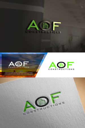 Logo Design by damian for AOF CONSTRUCTIONS PTY LTD | Design: #27066704