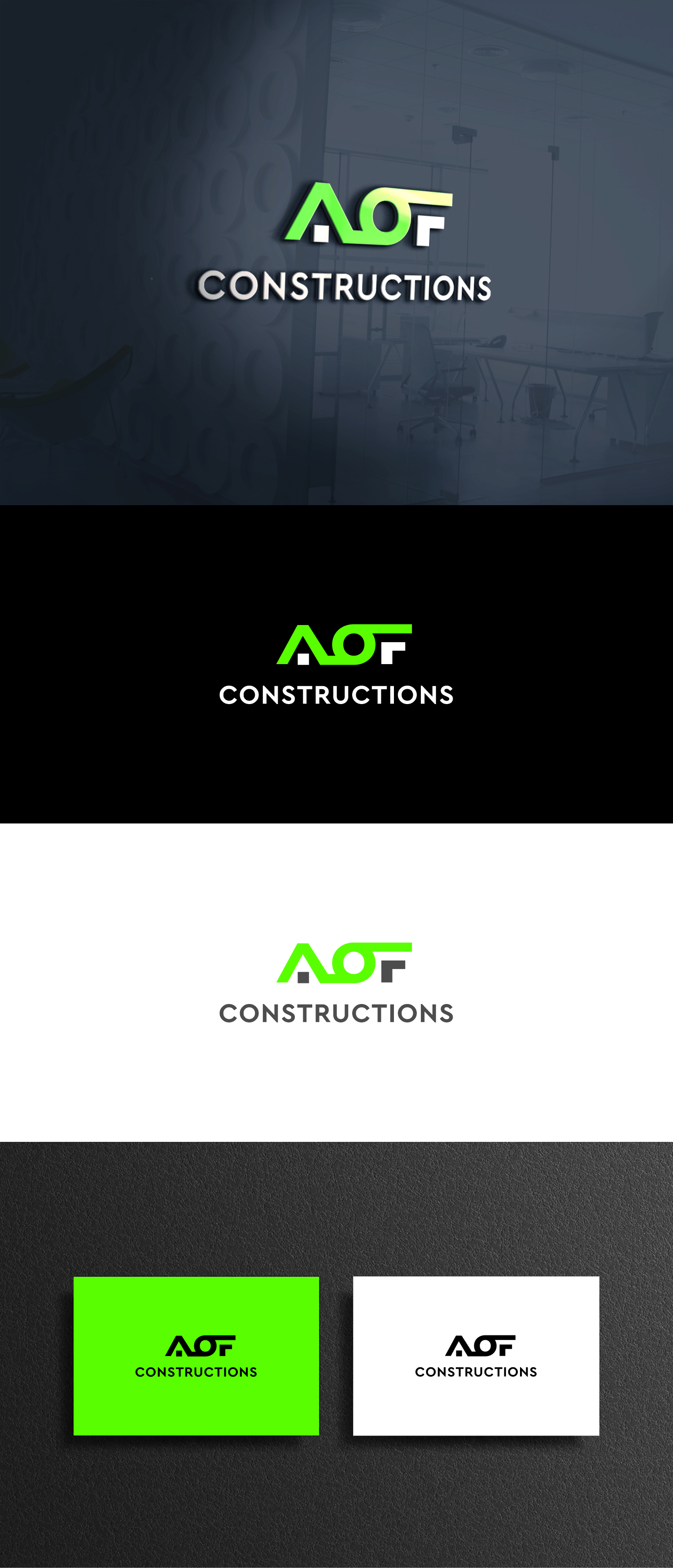 Design de Logo par Omee pour AOF CONSTRUCTIONS PTY LTD | Design #27079755
