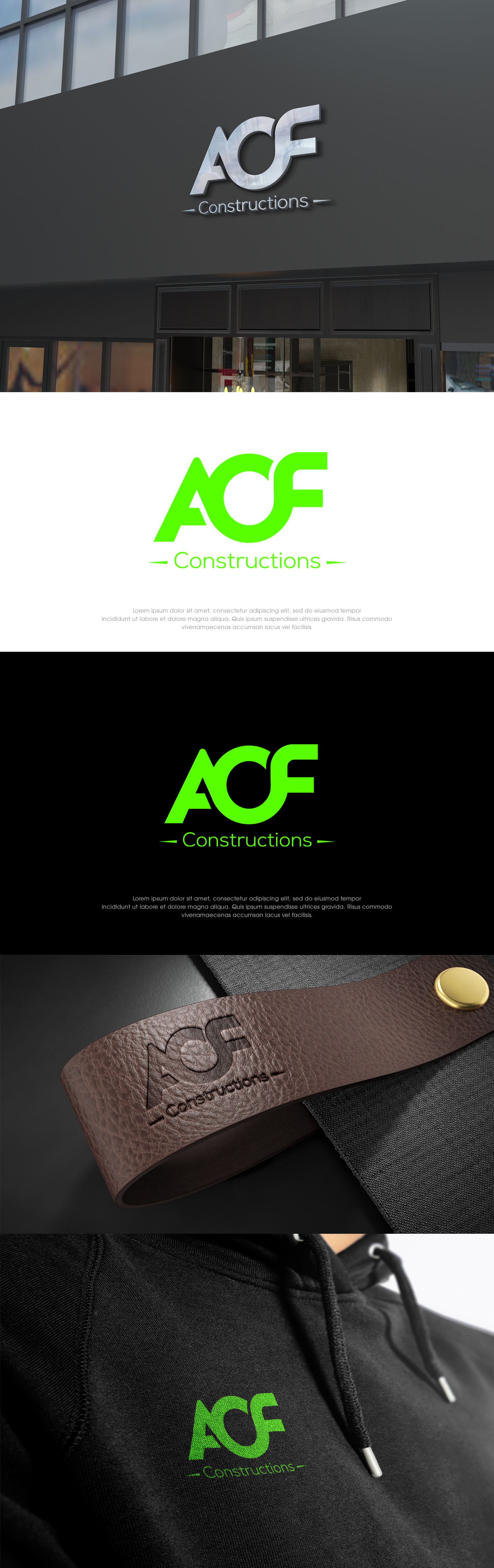 Diseño de Logo por RD Brand Architects para AOF CONSTRUCTIONS PTY LTD | Diseño #27076912