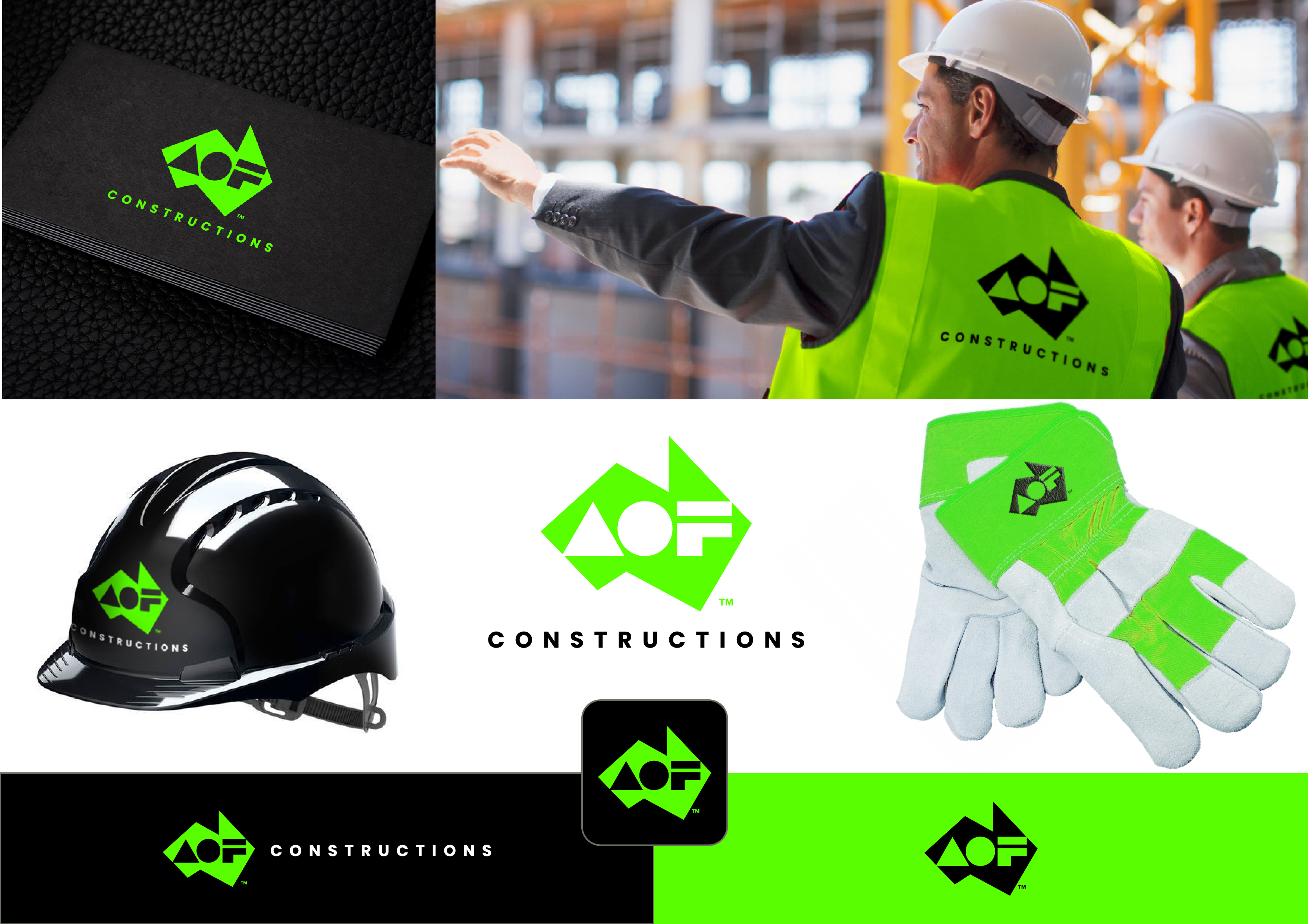 Diseño de Logo por ~idiaz~ para AOF CONSTRUCTIONS PTY LTD | Diseño #27078376