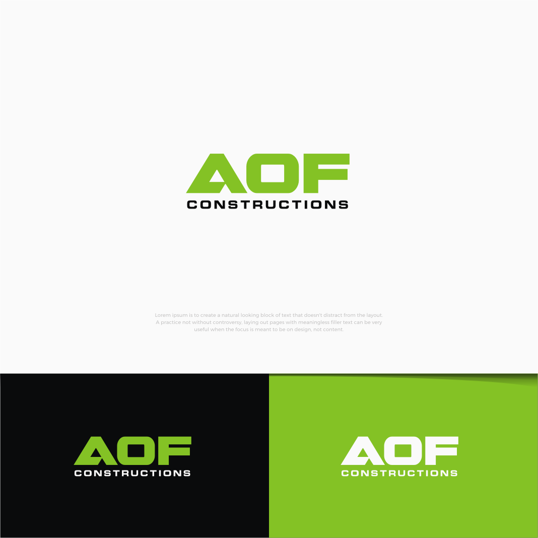 Design de Logo par CKS d e s i g n pour AOF CONSTRUCTIONS PTY LTD | Design #27072928