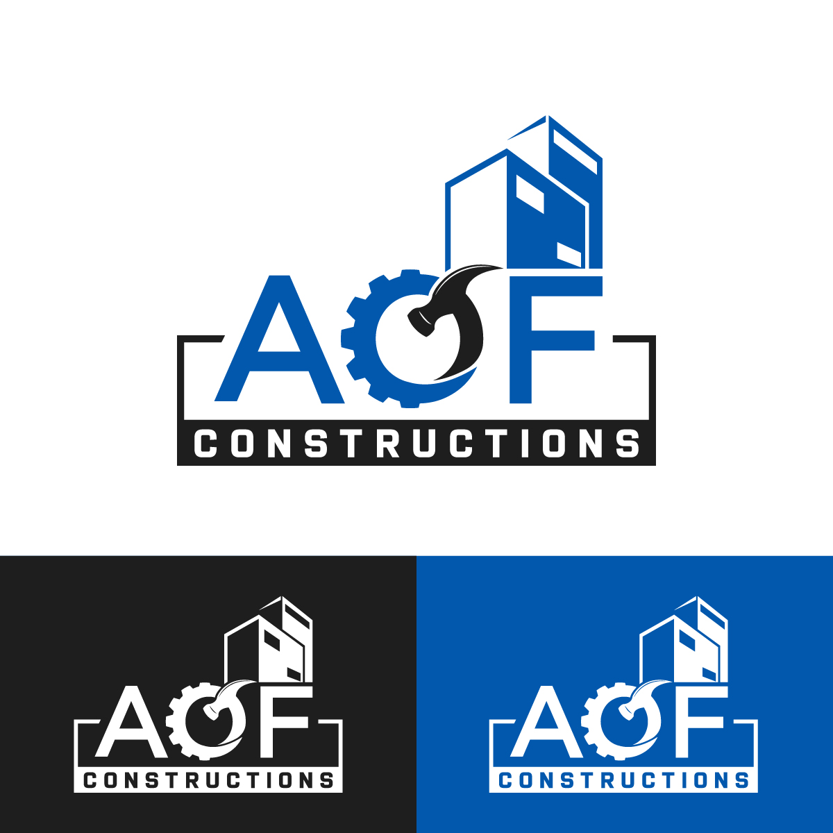 Diseño de Logo por fly  design para AOF CONSTRUCTIONS PTY LTD | Diseño #27066362