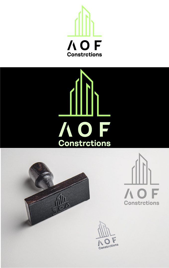 Logo Design by Kuntal Kundu for AOF CONSTRUCTIONS PTY LTD | Design #27080291