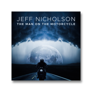 CD cover/promotional graphic for a new single 'The Man on the Motorcycle'. | CD-Cover-Design von SleepyRobbik