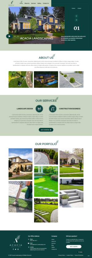Web Design by pb for this project | Design: #27076400