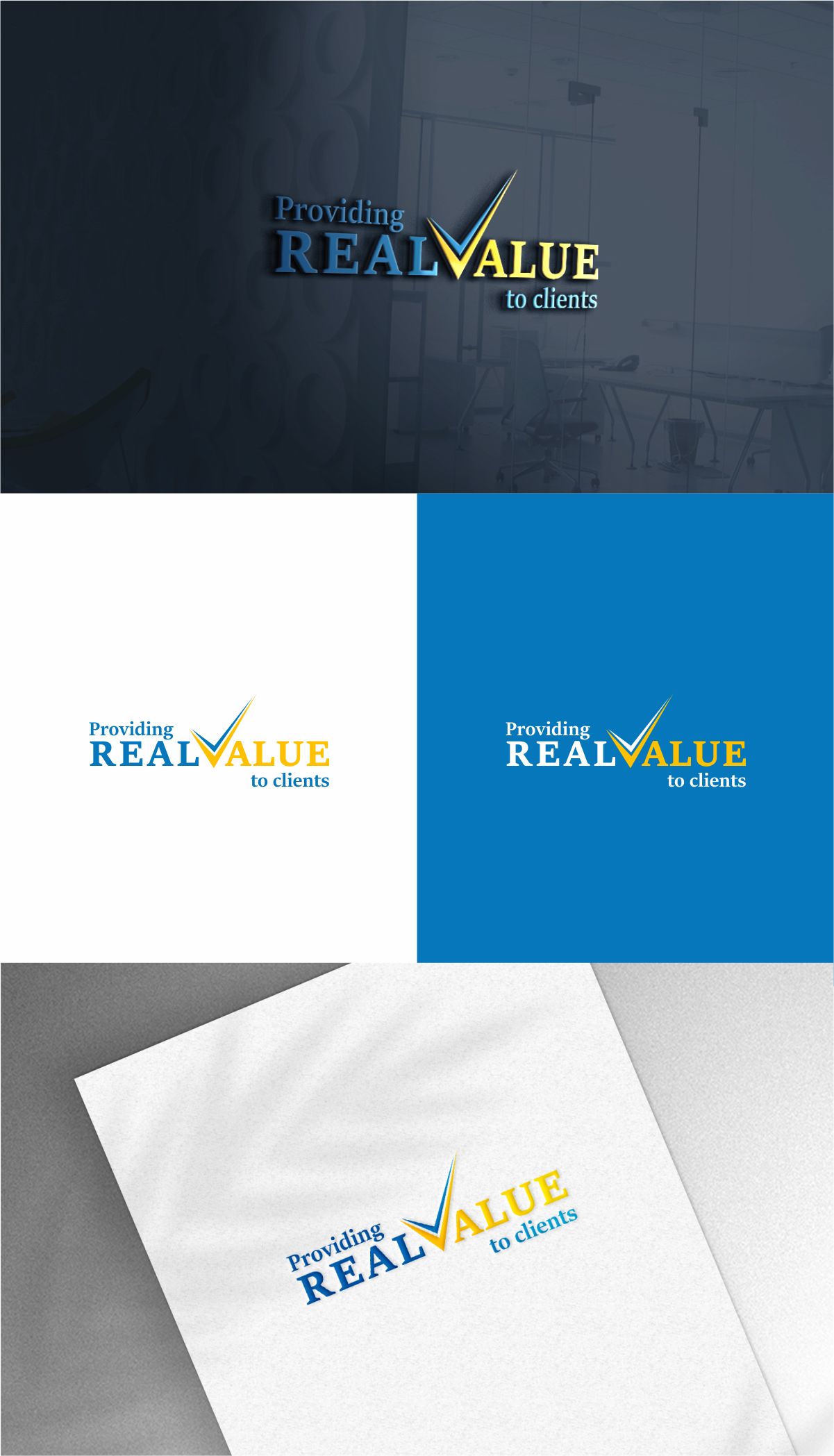 Diseño de Logo por Dave Paresh para Real Value Consulting | Diseño #27072216