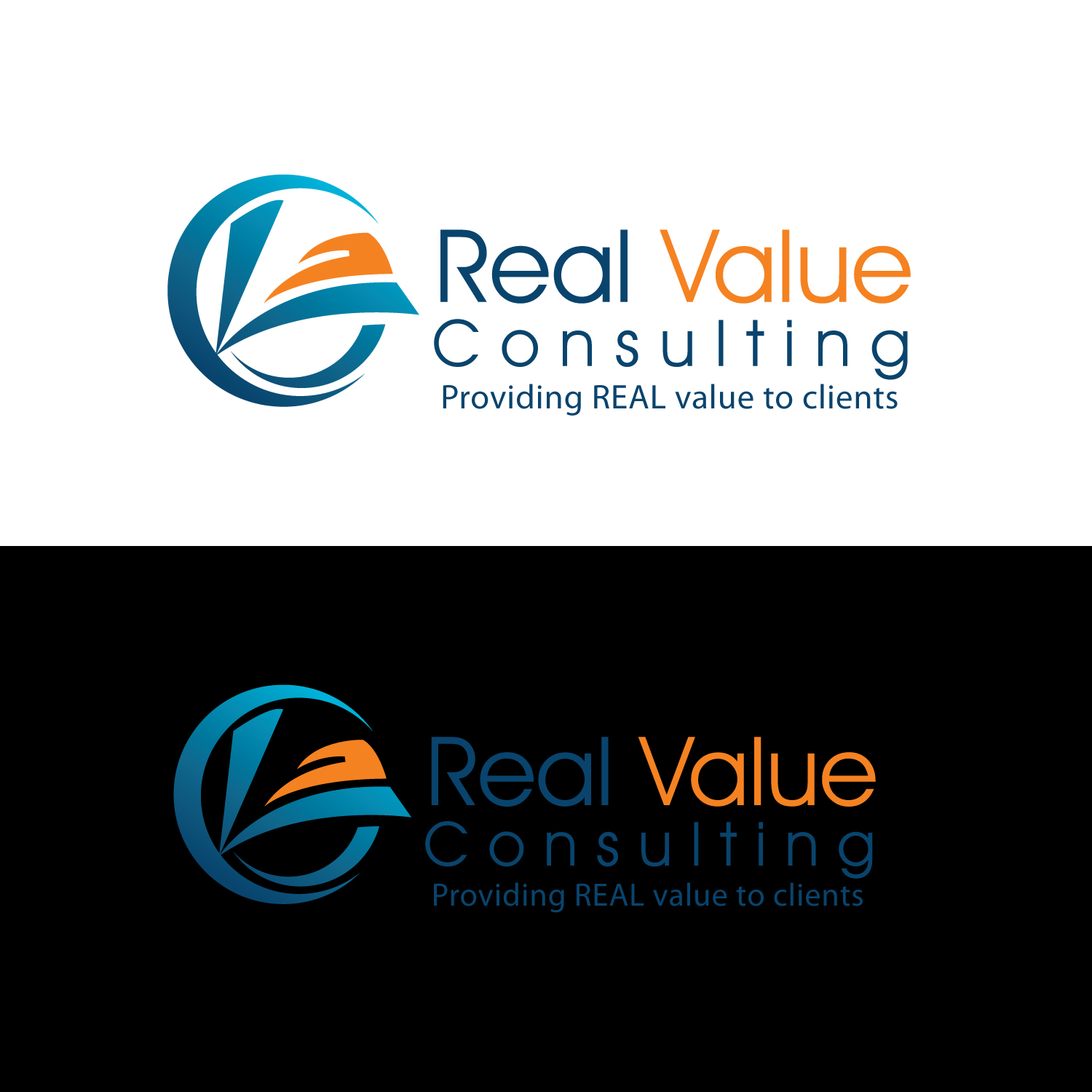 Logo Design by GODDREAMCREATION for Real Value Consulting | Design #27096074