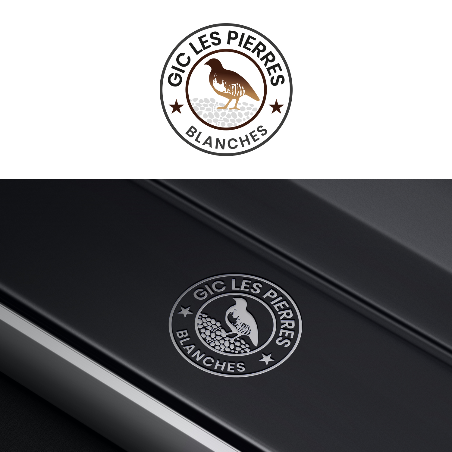 Diseño de Logo por MG.graphics para GIC Les Pierres Blanches | Diseño #27078898