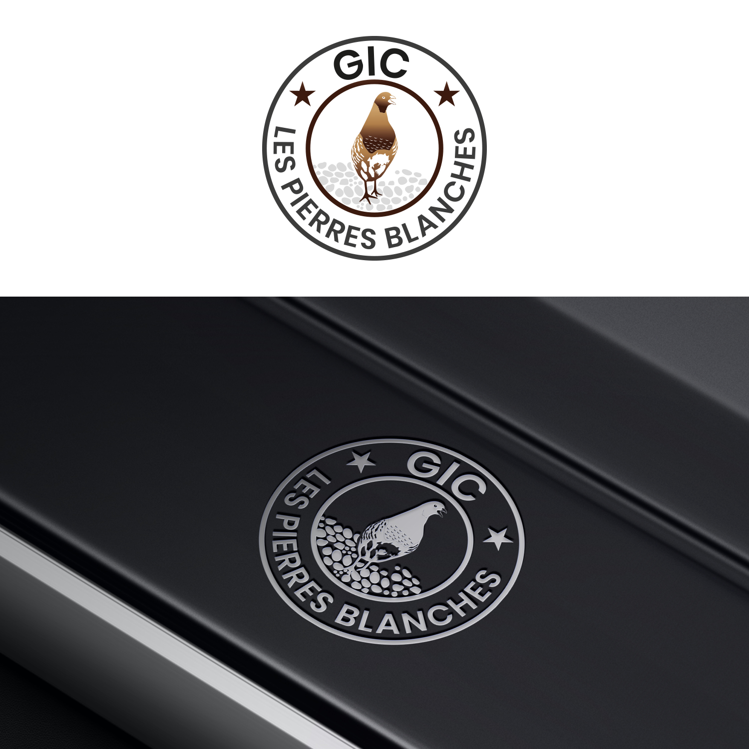 Diseño de Logo por MG.graphics para GIC Les Pierres Blanches | Diseño #27080761