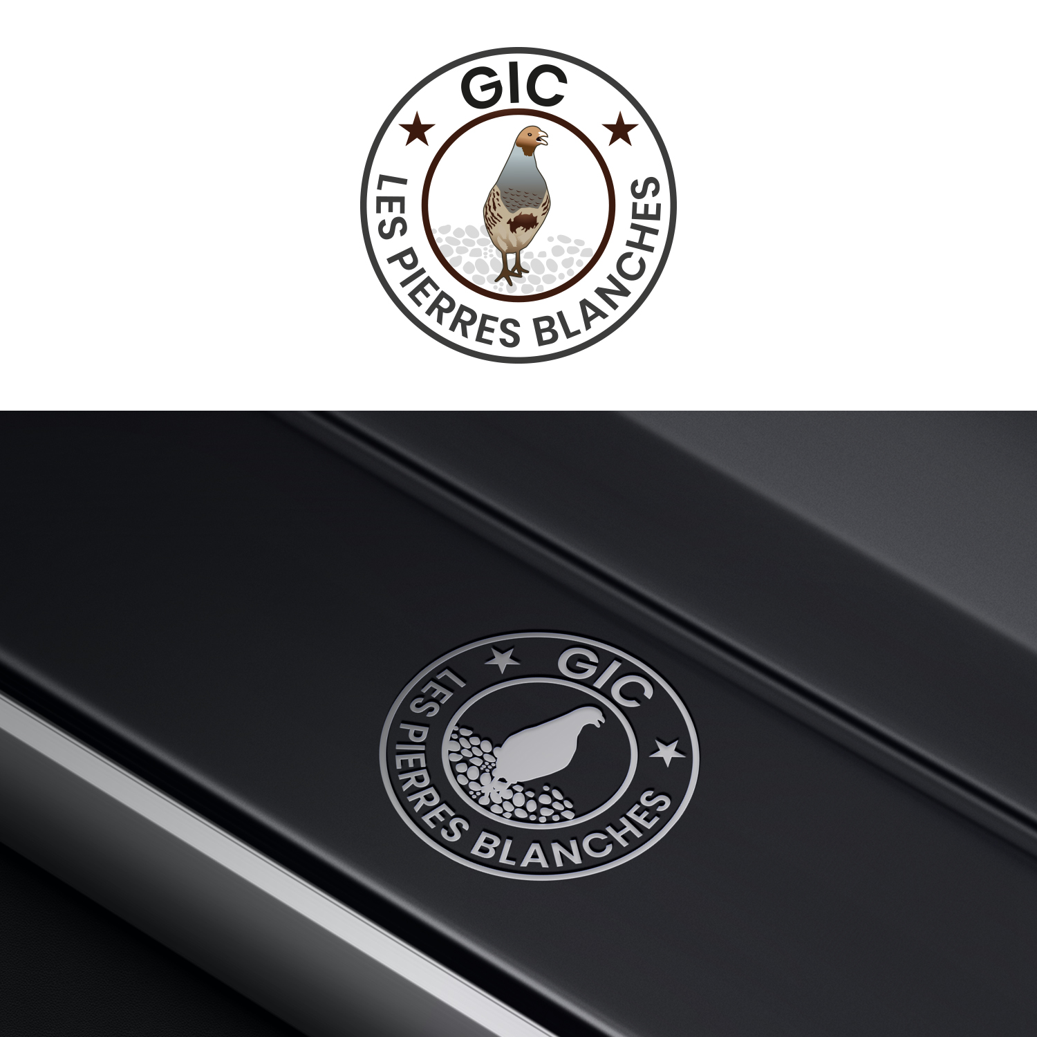 Diseño de Logo por MG.graphics para GIC Les Pierres Blanches | Diseño #27080762