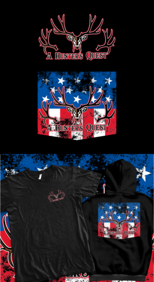 T shirt design for “A Hunter’s Quest” improve on my logo | Diseño de Camiseta por Dreamsucht