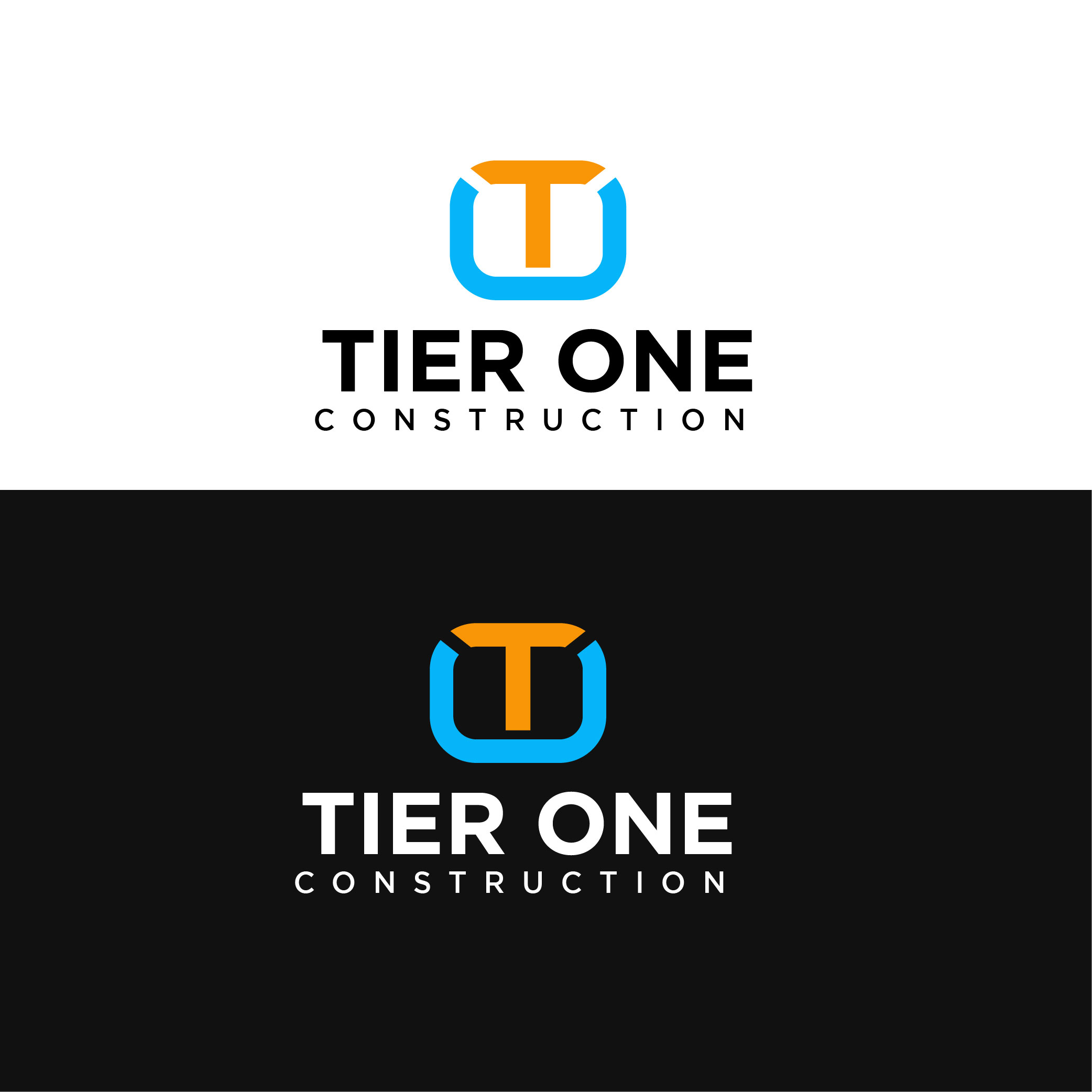 Logo Design for Tier One Construction by HelloGraphix | Design #27074238