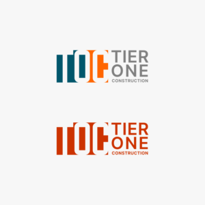 Tier One Construction | Logo Design by Ivan varian