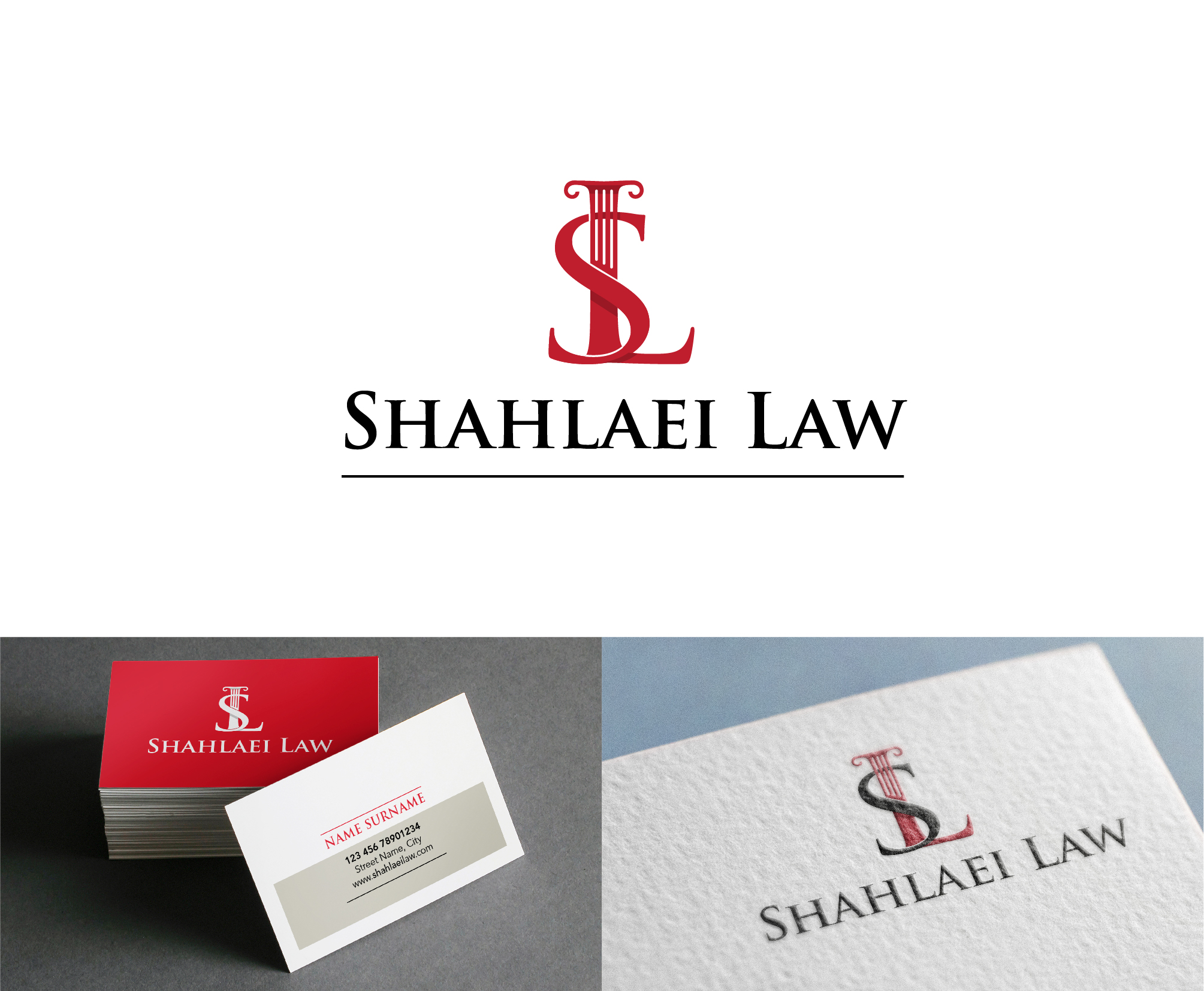Logo Design by ileanalp for Shahlaei Law | Design #27076670