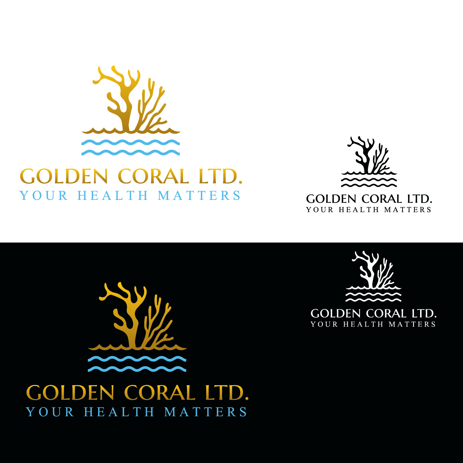 Logo Design by emptyboxgraphics for Golden Coral LTD. | Design #27074398