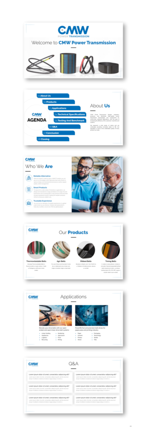 PowerPoint Design by pb for GROUPE Thomas Vidal | Design: #27084602