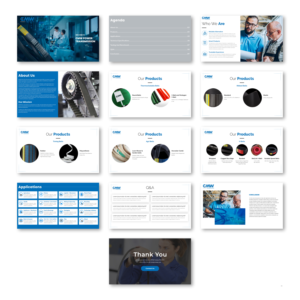 PowerPoint Design by pb for GROUPE Thomas Vidal | Design: #27166325
