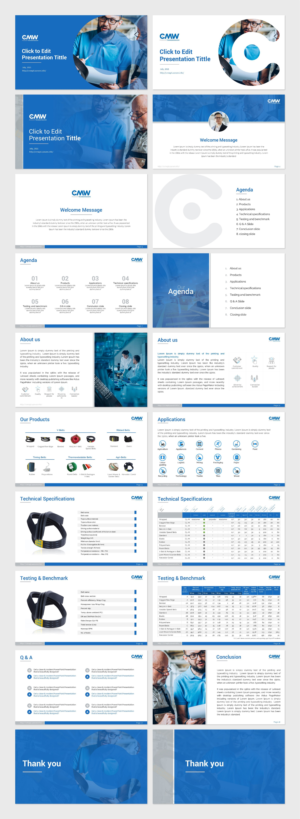 PowerPoint-Design von aymastudio für GROUPE Thomas Vidal | Design #27116717