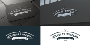 Nicholas J Vincent Salon | Logo Design by Graphicsbox