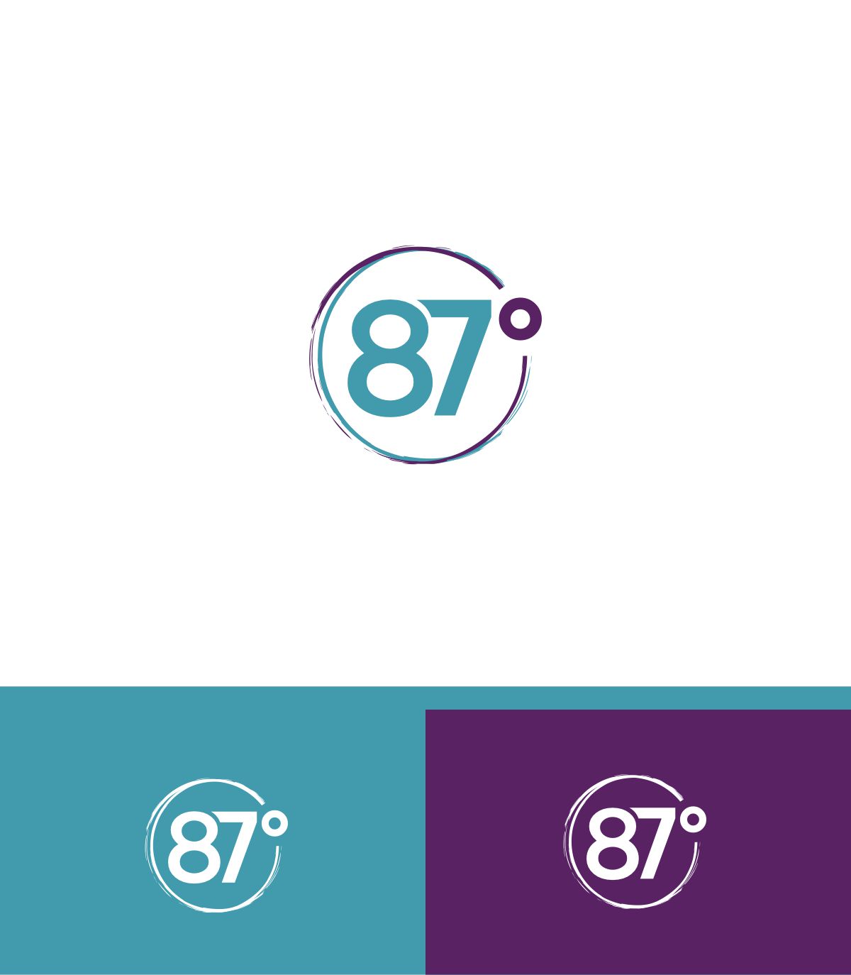 Logo Design by ecorokerz for 87° | Design #27086254