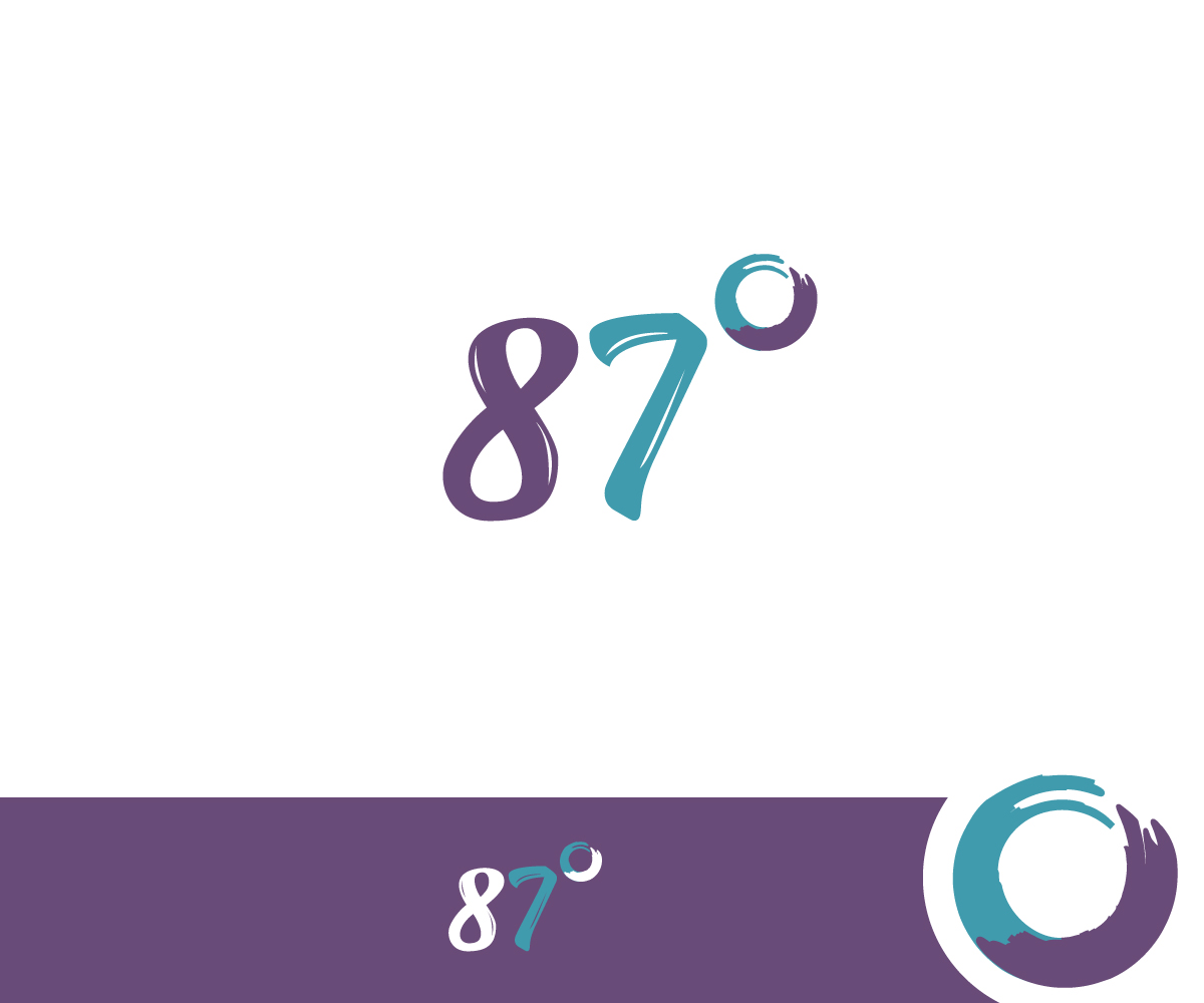 Logo Design by ecorokerz for 87° | Design #27086919