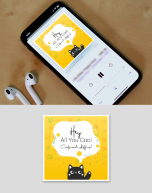 Cover Art for Podcast called Hey All You Cool Cats and Kittens! | Design Graphique par Fat Bat Man