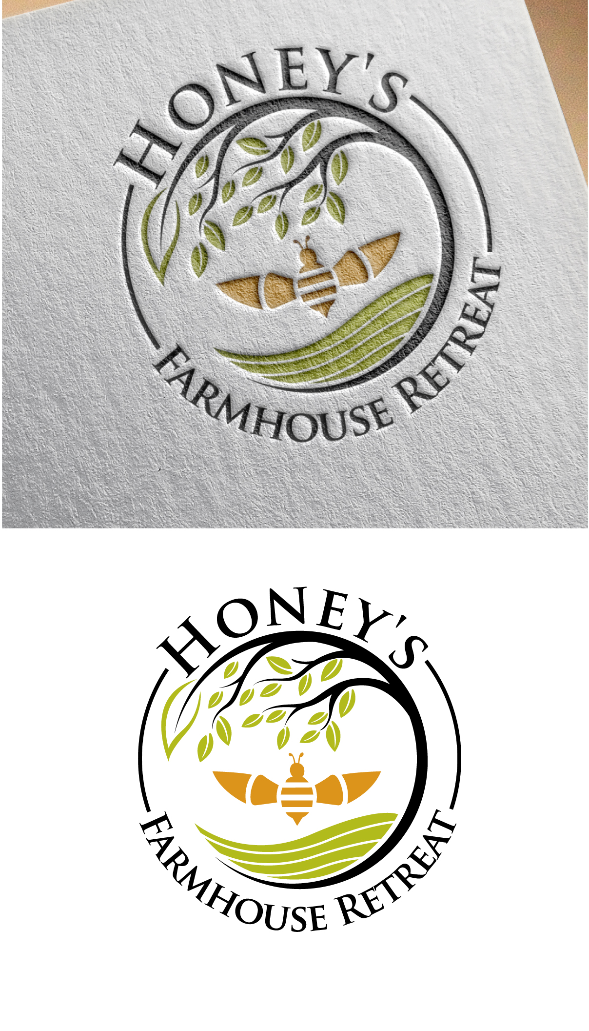 Logo Design by blue eye for Honey's Harvest Farm | Design #27089368